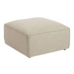 Marseille Beige Linen Puff - Image 2