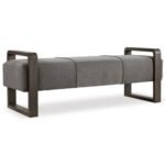 Ansi Linen Grey Pouf