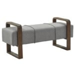Ajaccio Linen Grey Pouf