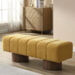 بوف ألبيرفيل كتان أصفر