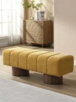 بوف ألبيرفيل كتان أصفر