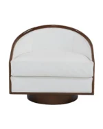 ⁦كرسي لاروشيل مخمل بيج⁩ - الصورة ⁦3⁩