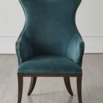 كرسي سور مخمل أخضر