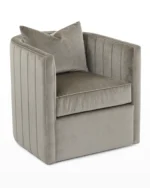 Laura'S Beige Velvet Chair