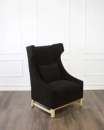 Haver Chair, Black Linen