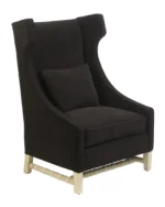 Haver Chair, Black Linen - Image 3