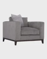 ⁦كرسي ليموج كتان رمادي⁩ - الصورة ⁦3⁩