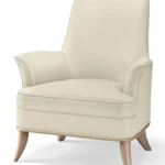 كرسي ليون مخمل بيج