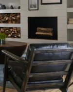 Arvel Chair, Black Leather - Image 3