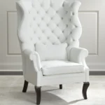 Sen Velvet Chair, Off-White