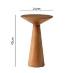 طاولة جانبية بتصميم عصري لون بني