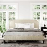Teslin Beige Linen Bed