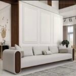 Fontaine Beige Linen Sofa