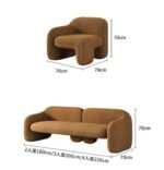 Castle Chanel Brown Sofa Set - Image 4