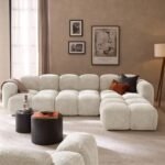 L-Shaped Sofa, Chapel, Beige Chanel Color