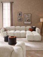 L-Shaped Sofa, Chapel, Beige Chanel Color