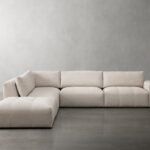L-Shaped Sofa, Bourget Beige Linen