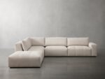 L-Shaped Sofa, Bourget Beige Linen - Image 2