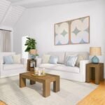 طاولة قهوة مستطيلة كاندون تصميم أنيق للمساحات الصغيرة