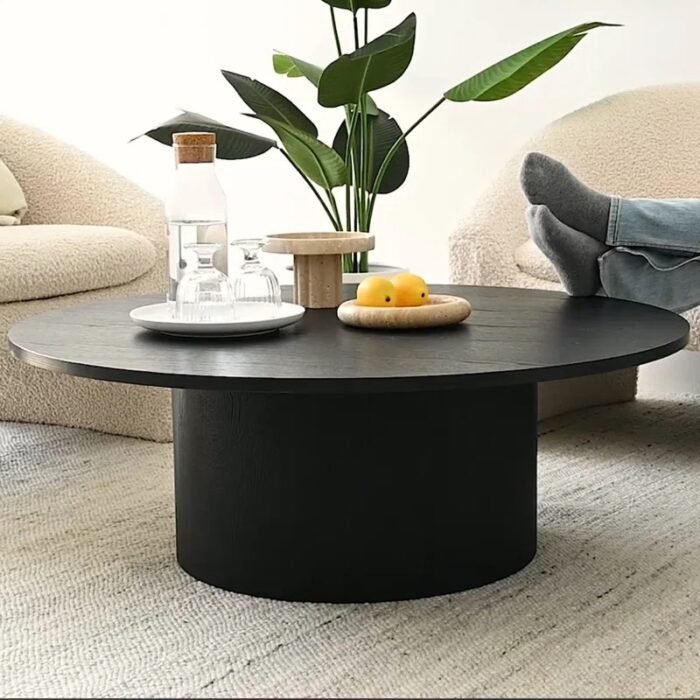 طاولة قهوة دائرية جيان بتصميم كلاسيكي عصري
