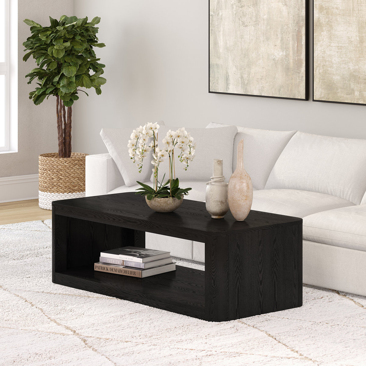 Kellan+47_22+Wide+Rectangular+Coffee+Table+in+Grain-1952002721 (4) طاولة قهوة مستطيلة بتصميم عصري - الصورة 1