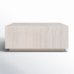 طاولة قهوة مربعة بتصميم ريفي دافئ - الصورة 8