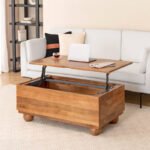 طاولة قهوة خشب صلب عصرية