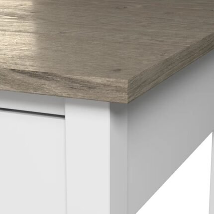 طاوله قهوه بتصميم مزرعة عصرية ثنائية اللون