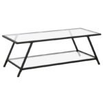 طاولة قهوة بسطح زجاجي ومعدني أناقة عصرية بتفاصيل فاخرة