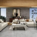 طاولة قهوة مربعة بتصميم أخدود أناقة عصرية ووظائف عملية