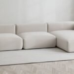 River Velvet L-Shaped Sofa