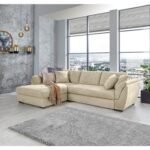 L-Shaped Sofa, Kraft Linen