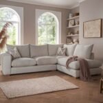 كنب حرف L فيوجين كتان