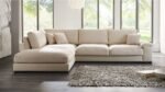 L-Shaped Sofa, Velvet Space