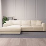 L-Shaped Sofa, Media Velvet