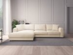 L-Shaped Sofa, Media Velvet - Image 2