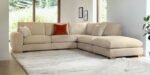 L-Shaped Oxford Linen Sofa - Image 2