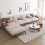 L-Shaped Sofa, High-Quality Wood