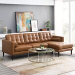 Celine L-Shaped Leather Sofa - Image 4