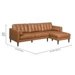 Celine L-Shaped Leather Sofa - Image 5