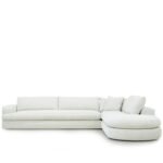 L-Shaped Capri Linen Sofa