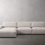 كنب حرف L بيلا كتان