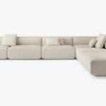 Nova L-Shaped Velvet Sofa