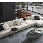 كنب حرف L سيلكت كتان