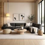 كنب حرف L بلسر كتان