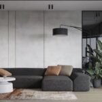 L-Shaped Sofa, Ultra Linen