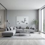 L-Shaped Velvet Sofa - Image 2