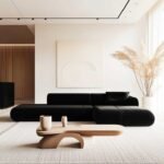 كنب حرف L باند مخمل