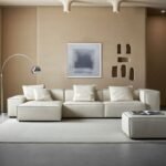 كنب حرف L تريبي جلد