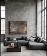 L-Shaped Sofa With Linen Handle